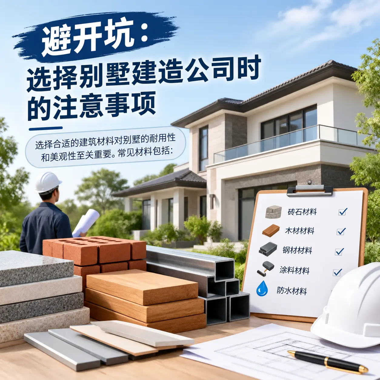 避开坑:选择 黔南 别墅建造公司时的注意事项