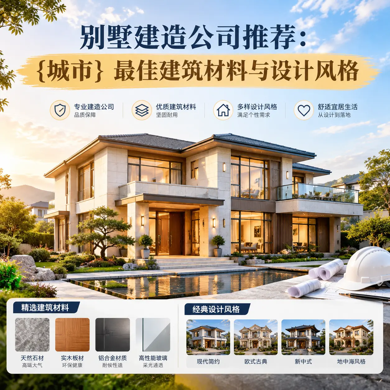 别墅建造公司推荐： 黔南 最佳建筑材料与设计风格