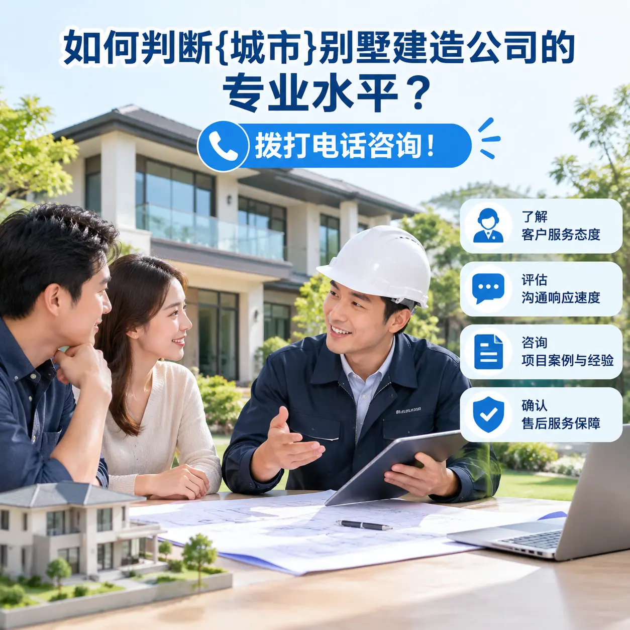 如何判断黔南别墅建造公司的专业水平?拨打电话咨询!